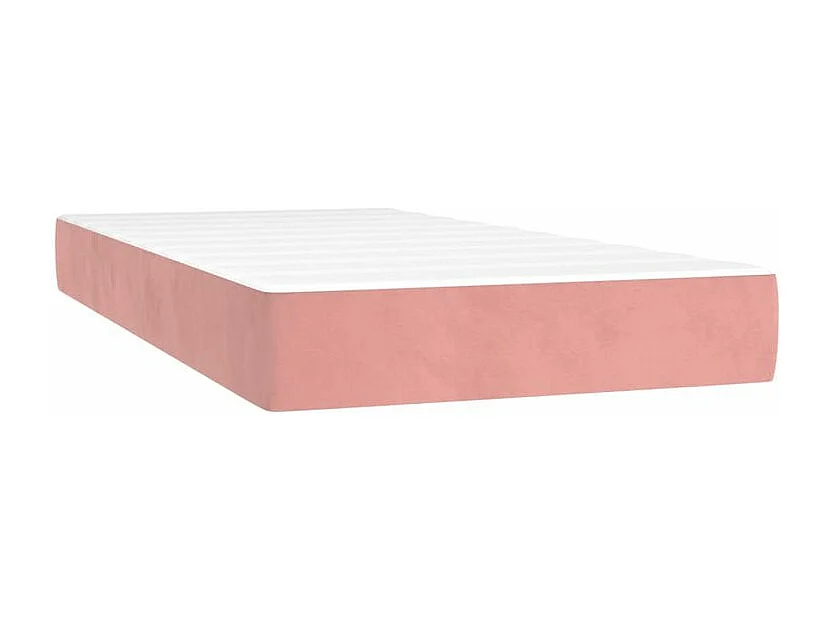 Sommier à lattes de lit avec matelas et LED Rose 200x200