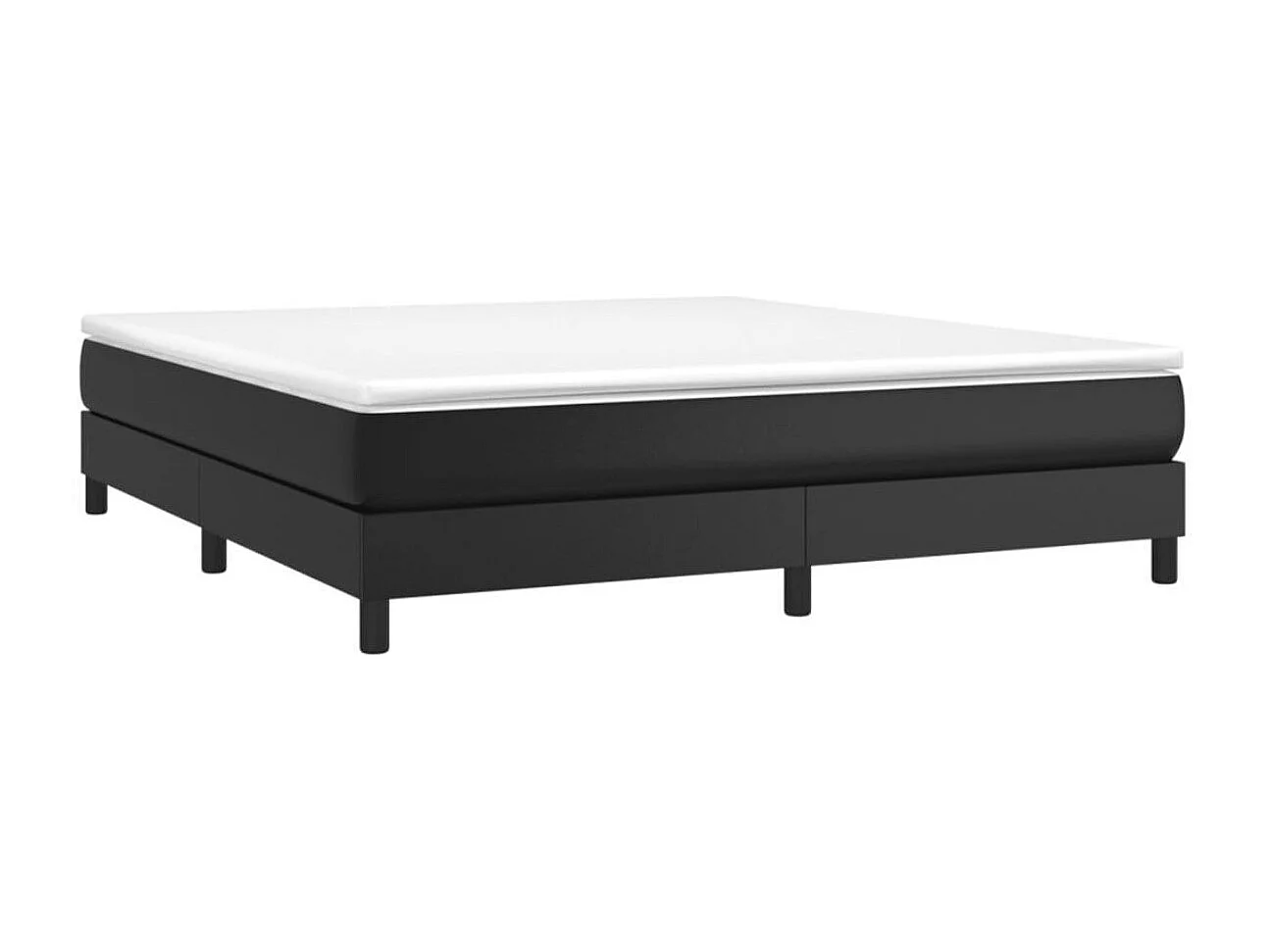 Cadre de lit Noir 140x190 Similicuir