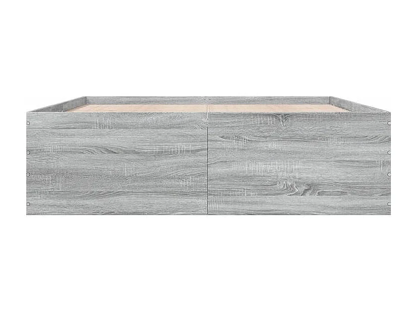 Cadre de lit sonoma gris 160x200 bois d'ingénierie