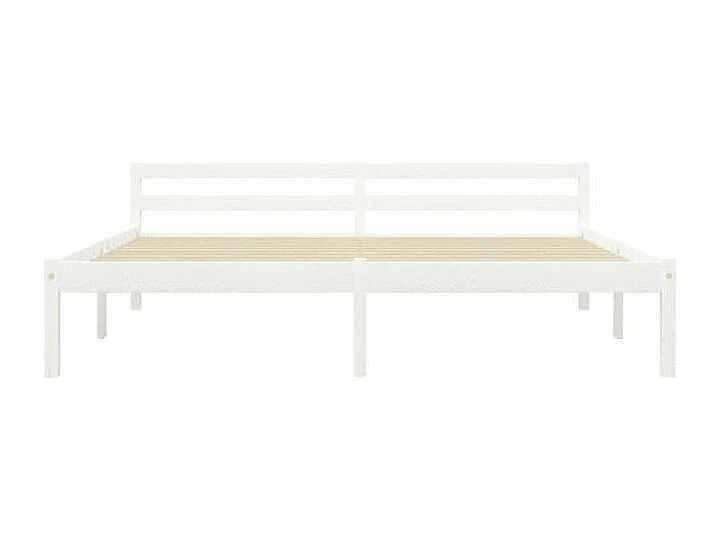Lit adulte pin massif blanc Dorma 180x200