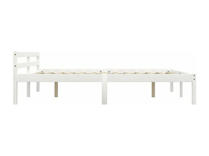 Lit adulte pin massif blanc Dorma 180x200