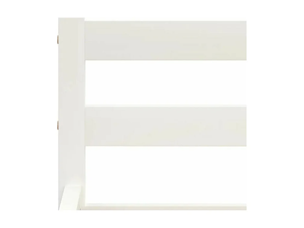 Lit adulte pin massif blanc Dorma 180x200