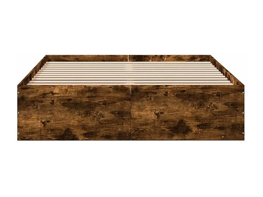 Cadre de lit chêne fumé 120x190 bois d'ingénierie
