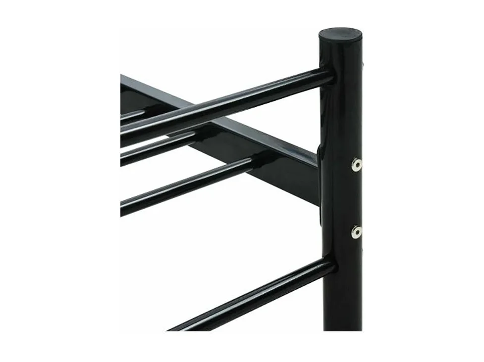 Lit adulte métal noir Tence 180x200