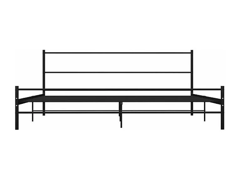 Lit adulte métal noir Tence 180x200