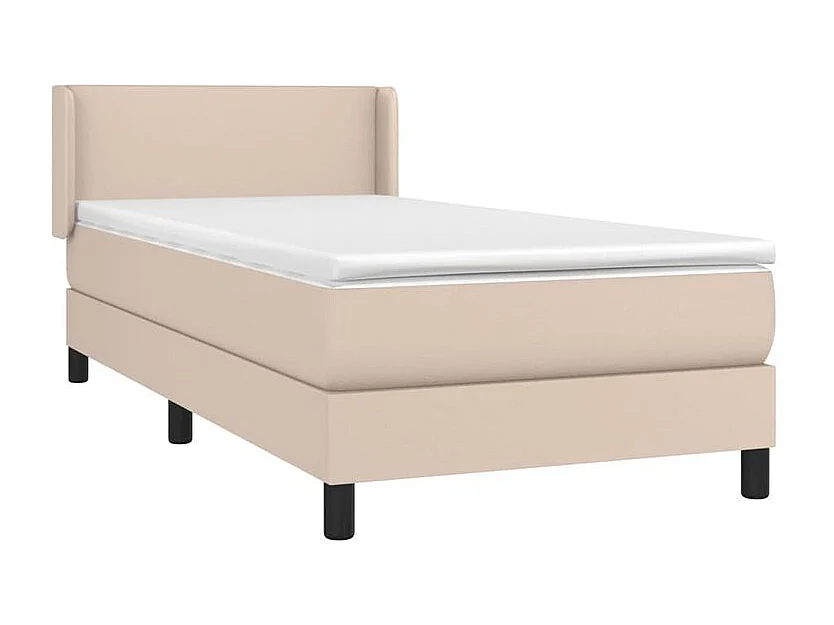Sommier à lattes de lit avec matelas Cappuccino 90x200