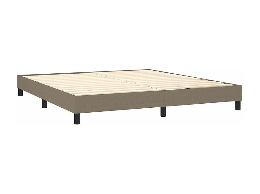 Sommier à lattes de lit avec matelas Taupe 160x200 Tissu