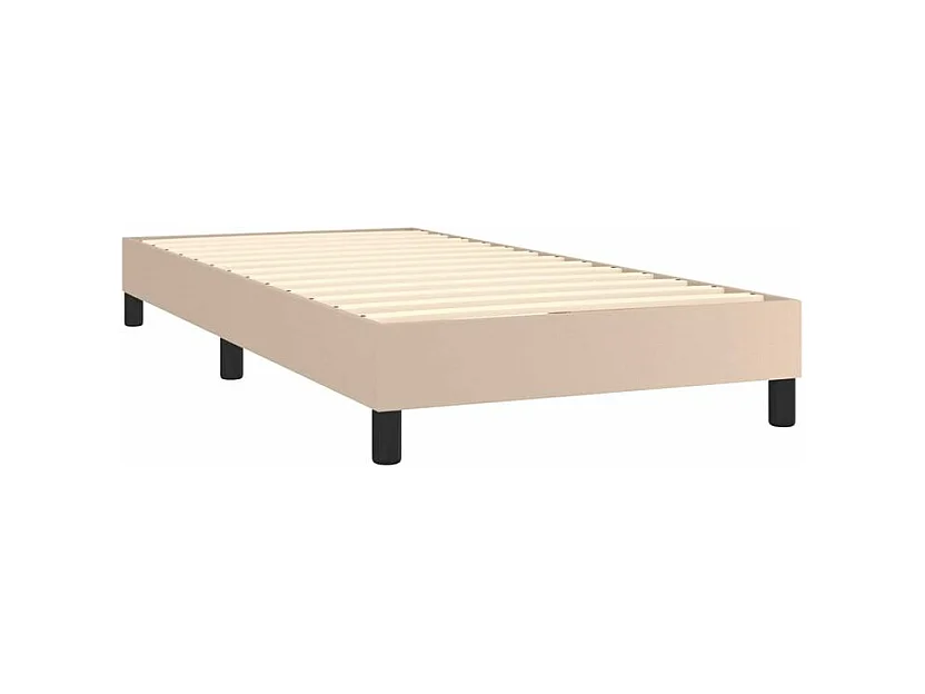 Cadre de lit Cappuccino 90x200 Similicuir