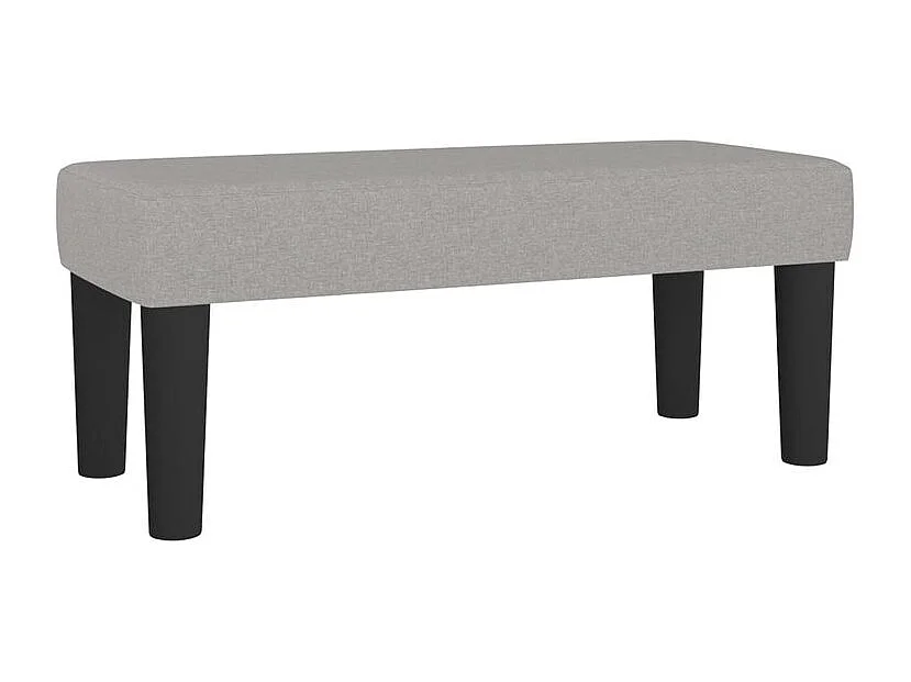 Sommier à lattes de lit avec matelas Gris clair 80x200 Tissu