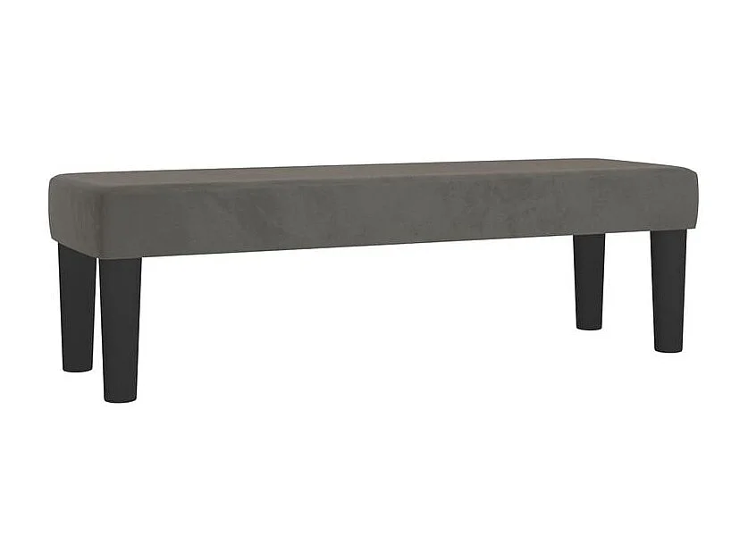 Sommier à lattes de lit et matelas Gris foncé 180x200 Velours