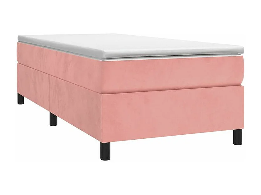 Sommier à lattes de lit avec matelas Rose 100x200 Velours