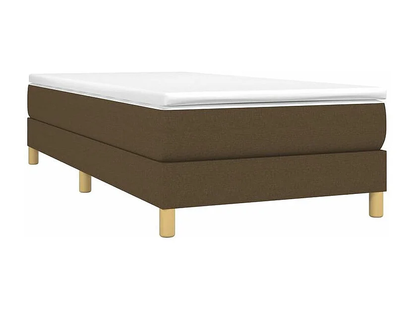 Sommier à lattes de lit avec matelas Marron foncé 90x200