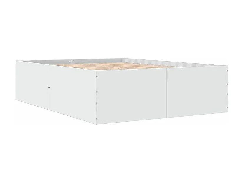 Cadre de lit Blanc 140x190 bois d'ingénierie