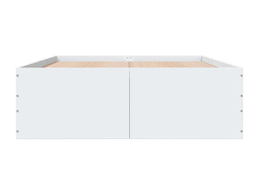 Cadre de lit Blanc 140x190 bois d'ingénierie