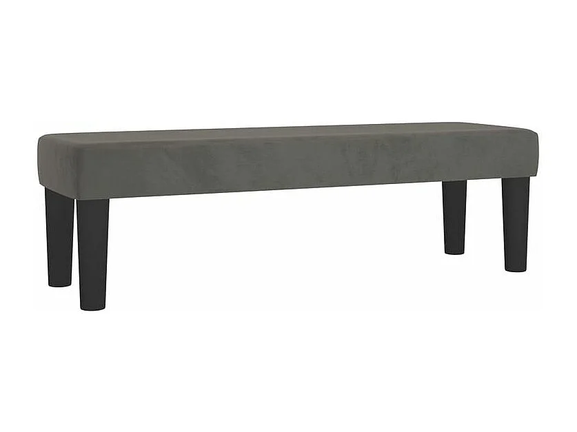 Sommier à lattes de lit et matelas Gris foncé 140x200 Velours