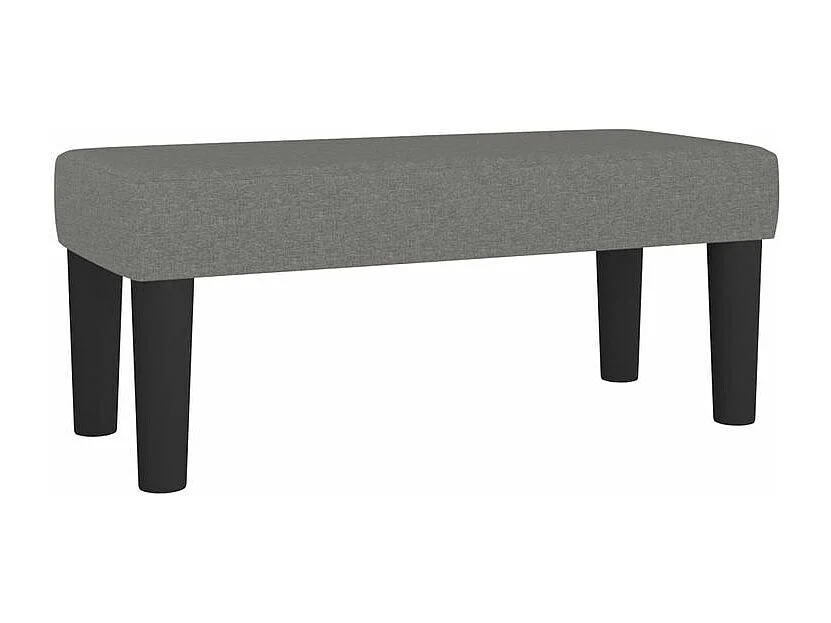 Sommier à lattes de lit avec matelas Gris foncé 80x200 Tissu