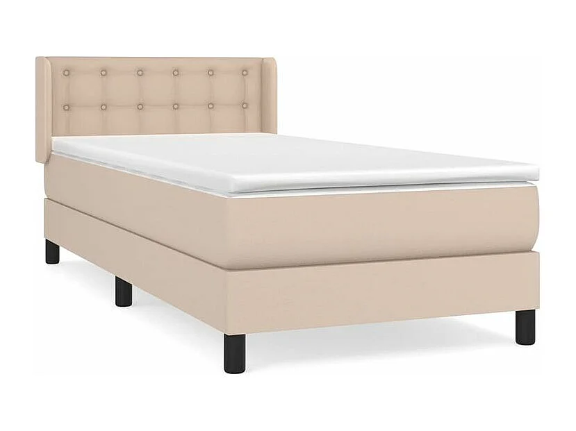 Sommier à lattes de lit avec matelas Cappuccino 90x200