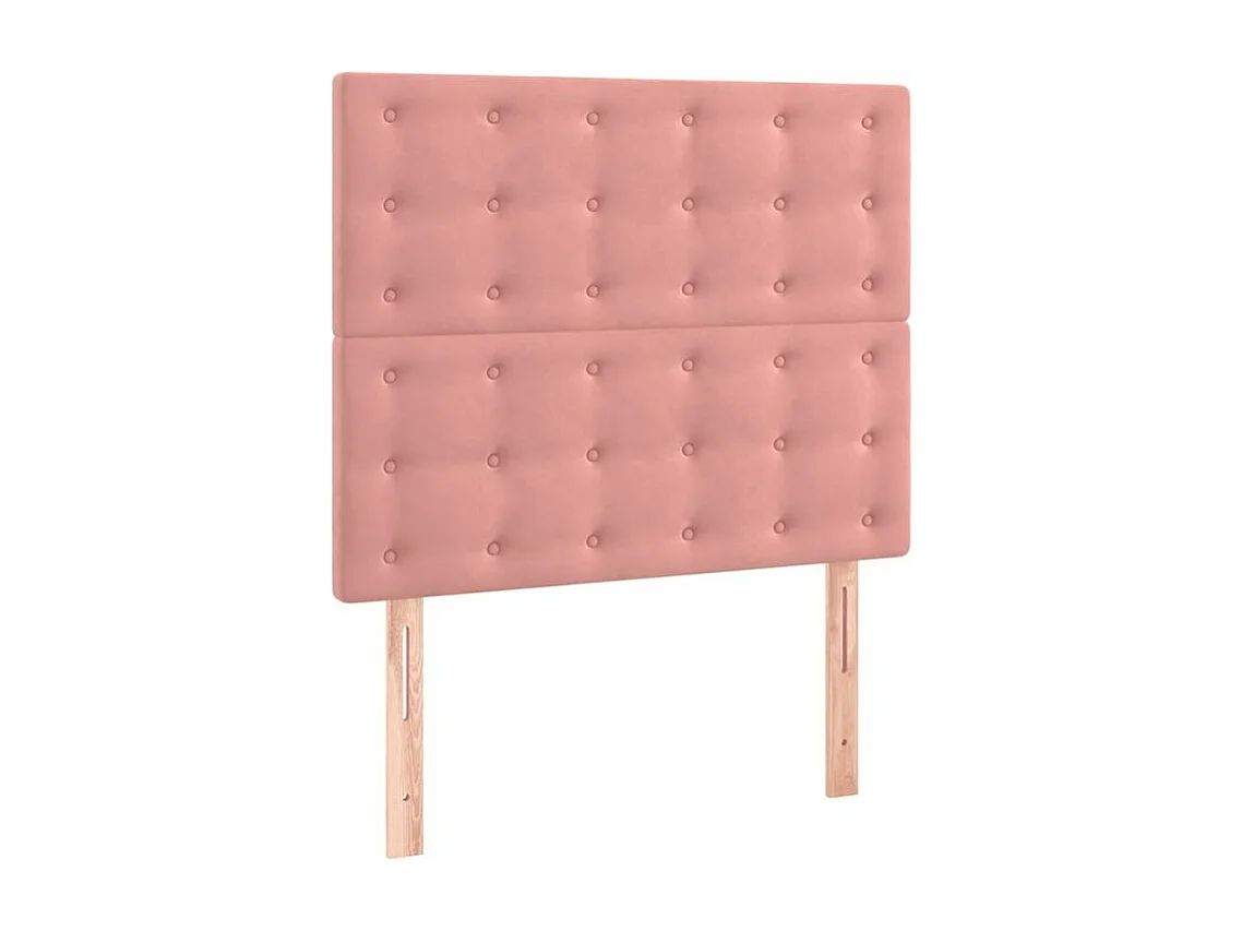 Sommier à lattes de lit avec matelas Rose 90x200 Velours