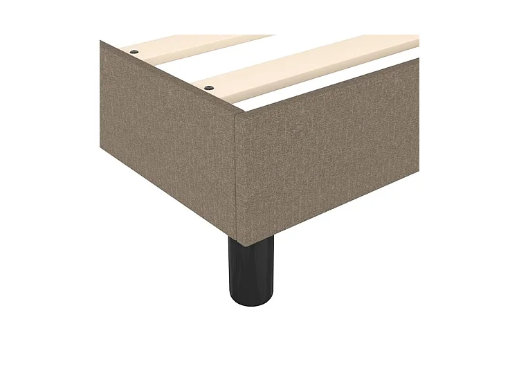 Sommier à lattes de lit avec matelas Taupe 120x200 Tissu