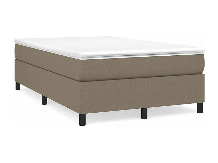 Sommier à lattes de lit avec matelas Taupe 120x200 Tissu