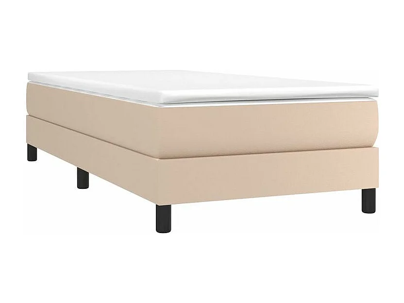 Sommier à lattes de lit avec matelas Cappuccino 80x200