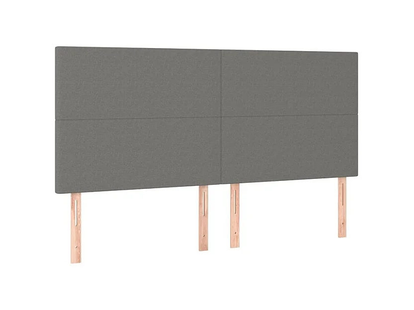 Sommier à lattes de lit avec matelas Gris foncé 180x200 Tissu