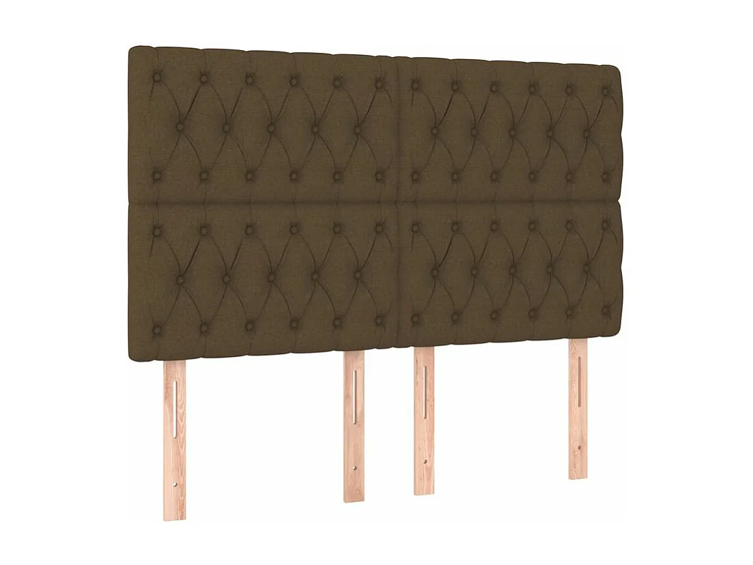 Sommier à lattes de lit avec matelas Marron foncé 140x200