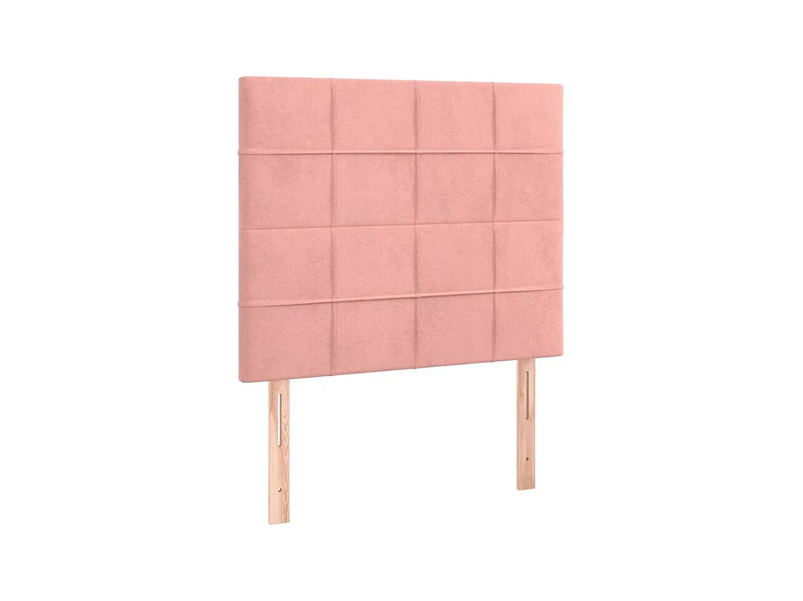 Sommier à lattes de lit et matelas Rose 80x200 Velours