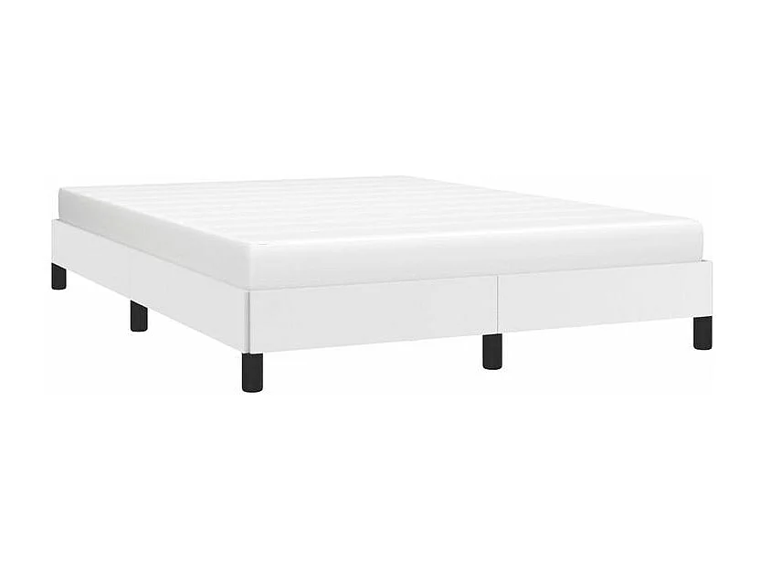 Cadre de lit Blanc 140x200 Similicuir