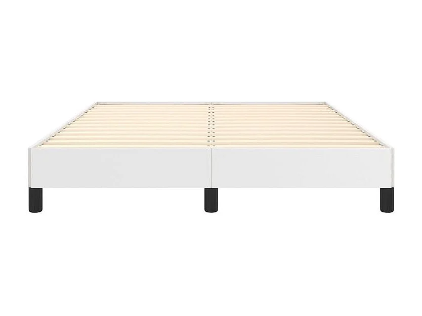 Cadre de lit Blanc 140x200 Similicuir