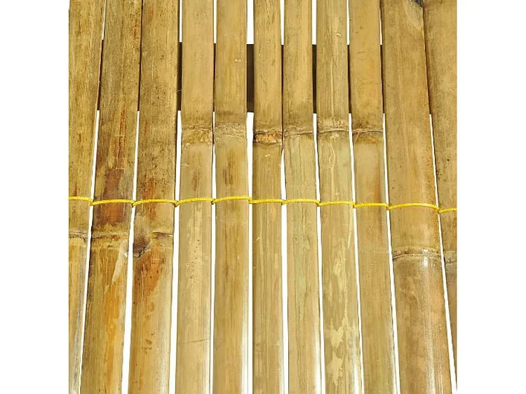 Lit adulte bambou et rotin clair Kyca 180x200