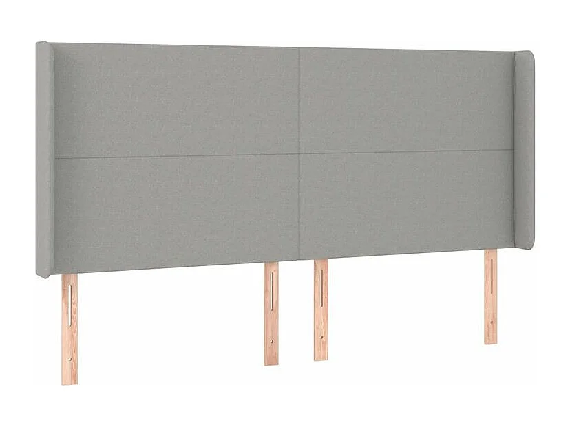 Sommier à lattes de lit avec matelas Gris clair 160x200 Tissu