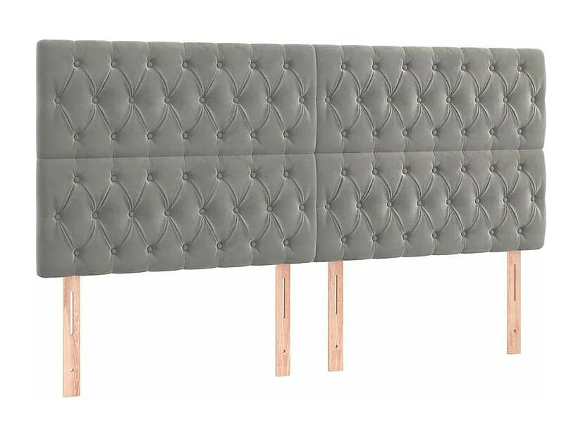 Sommier à lattes de lit matelas et LED Gris clair 200x200