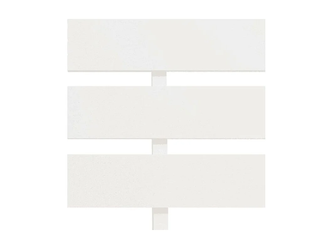 Lit adulte pin massif blanc Cozy 140x200