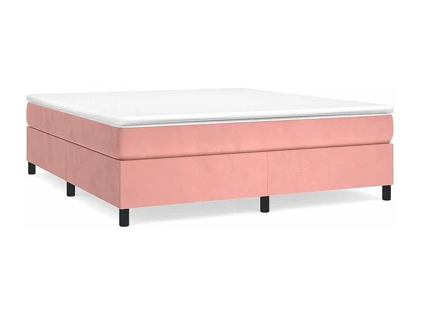 Sommier à lattes de lit avec matelas Rose 200x200 Velours