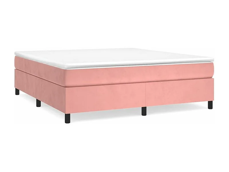 Sommier à lattes de lit avec matelas Rose 200x200 Velours