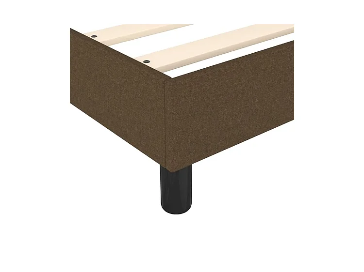 Sommier à lattes de lit avec matelas Marron foncé 120x200