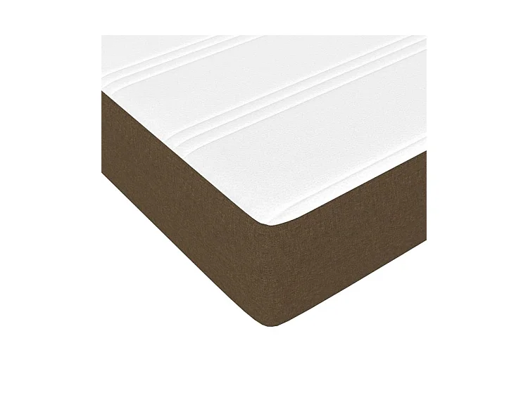 Sommier à lattes de lit avec matelas Marron foncé 120x200