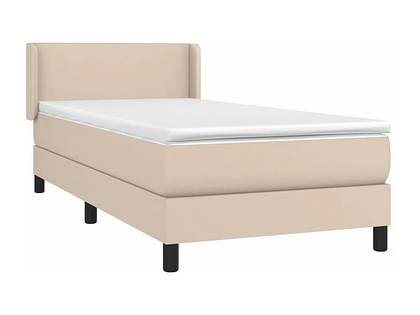 Sommier à lattes de lit avec matelas Cappuccino 80x200