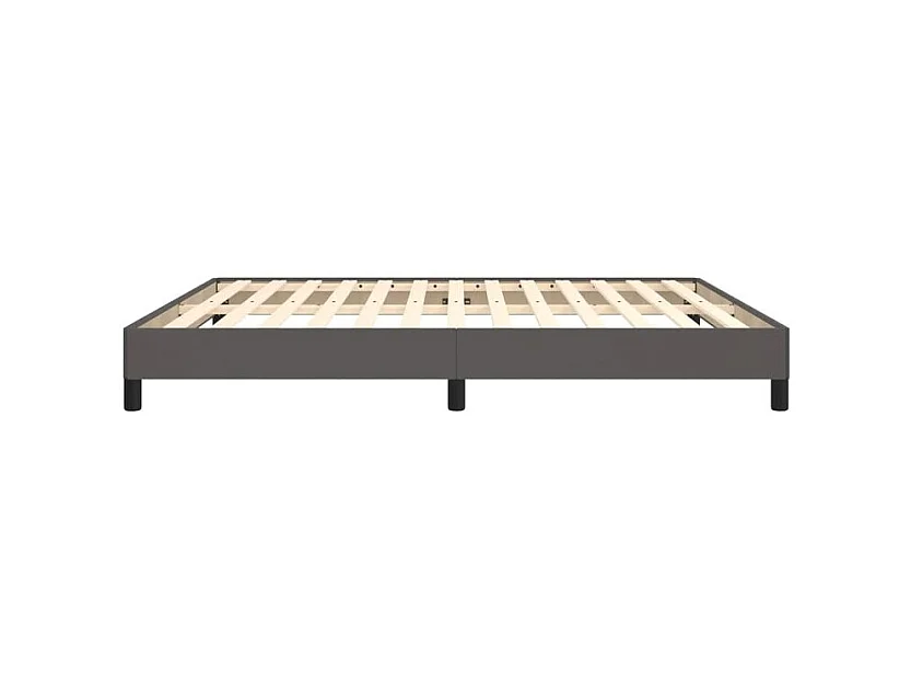 Bedframe kunstleer grijs 180x200 cm