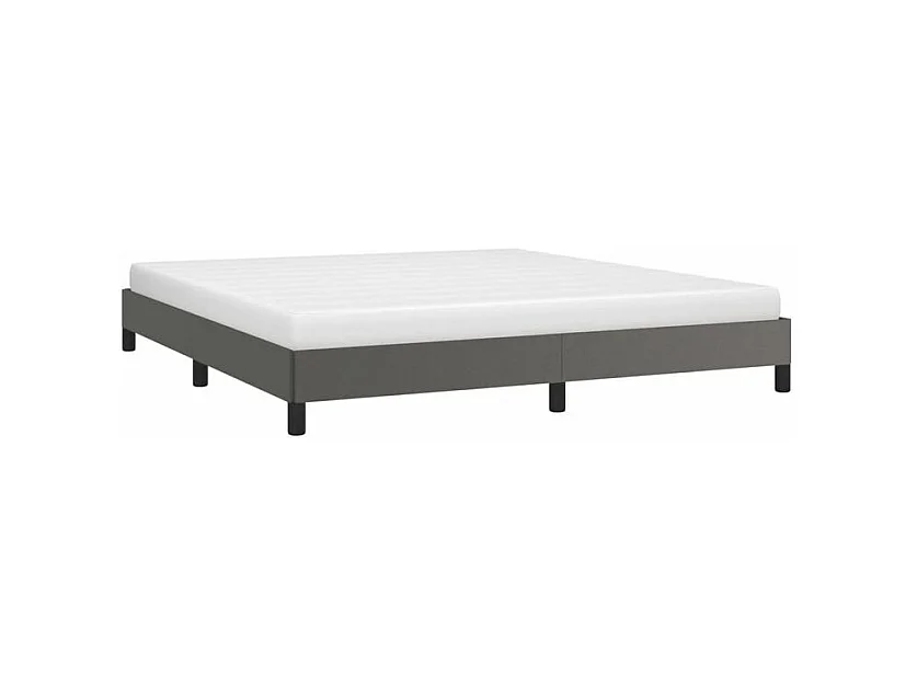 Bedframe kunstleer grijs 180x200 cm