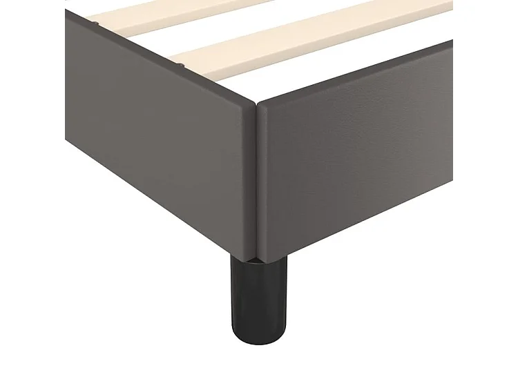 Bedframe kunstleer grijs 180x200 cm