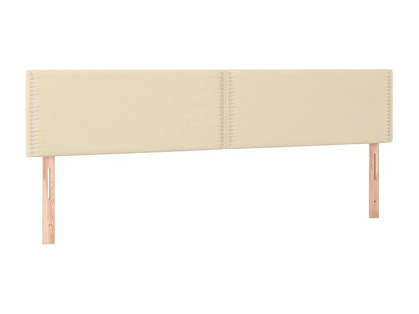 Sommier à lattes de lit avec matelas Crème 160x200 Tissu