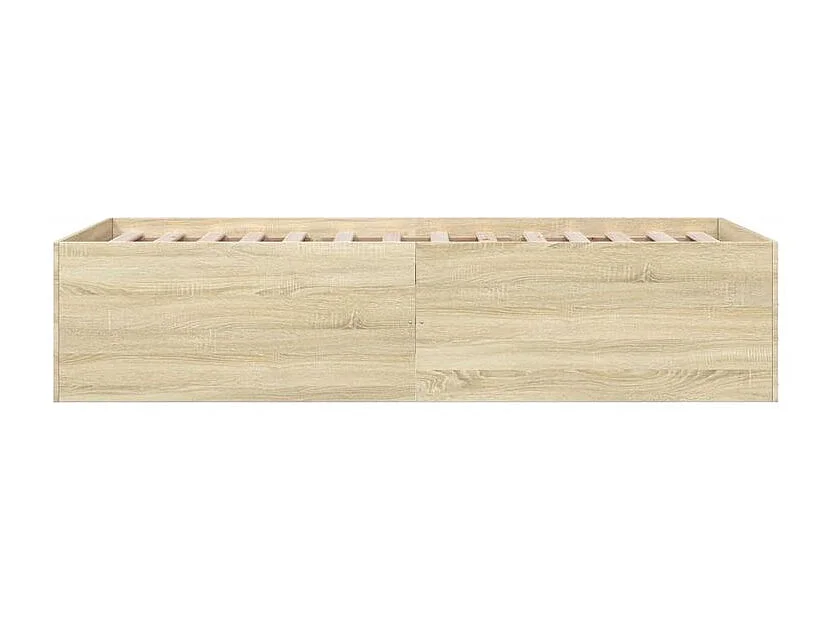Cadre de lit chêne sonoma 100x200 bois d'ingénierie