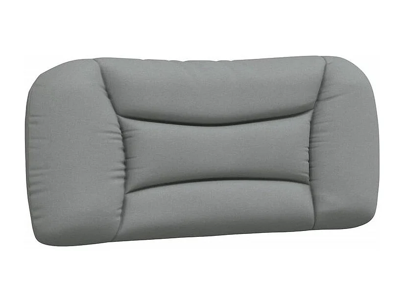 Lit avec matelas gris clair 90x200 tissu