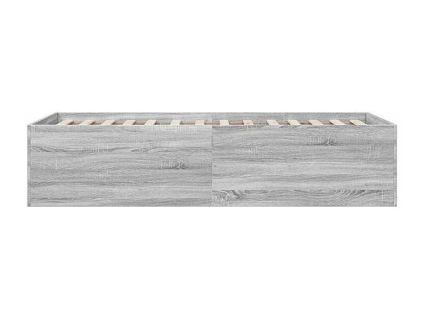 Cadre de lit sonoma gris 90x190 bois d'ingénierie