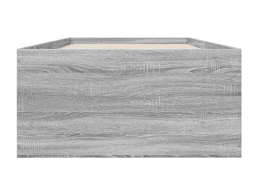 Cadre de lit sonoma gris 90x190 bois d'ingénierie