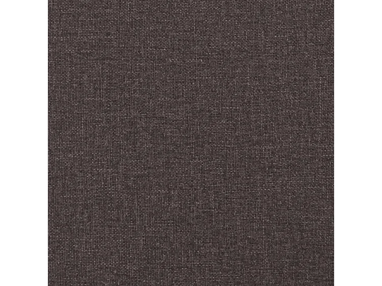 Lit avec matelas marron foncé 90x200 tissu