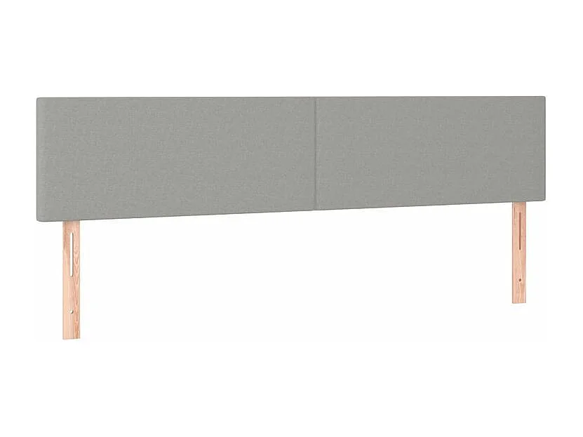 Sommier à lattes de lit avec matelas Gris clair 160x200 Tissu