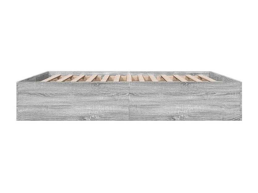 Cadre de lit sonoma gris 200x200 bois d'ingénierie